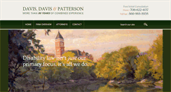 Desktop Screenshot of davisdisabilitylaw.com