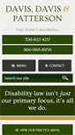 Mobile Screenshot of davisdisabilitylaw.com